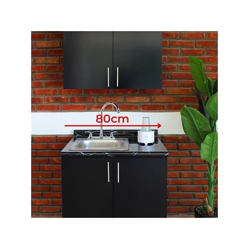 Cocina integral METEPEC 1.60m diseñada para ESTUFA