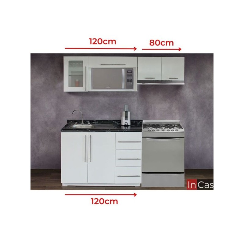 Cocina Integral SALVATIERRA 2m diseñada para ESTUFA