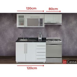 Cocina Integral SALVATIERRA 2m diseñada para ESTUFA