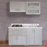 Cocina integral ASSOMADA 1.50m diseñada para PARRILLA