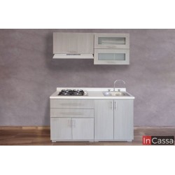Cocina integral ASSOMADA 1.50m diseñada para PARRILLA