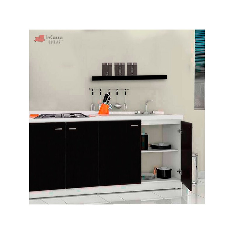 Cocina integral BUGA 1.70m diseñada para PARRILLA