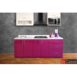 Cocina integral BERLIN 2.10m diseñada para PARRILLA