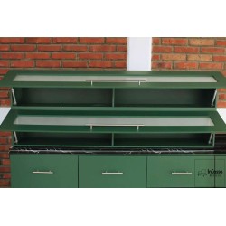 Cocina integral SUCEAVA 2.40m diseñada para PARRILLA